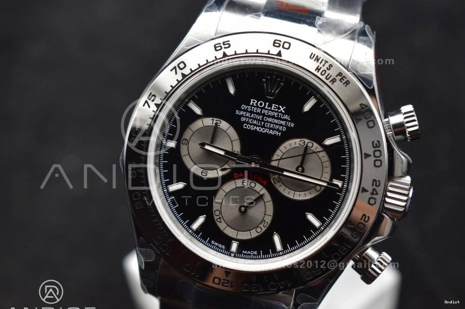 Edition Black Bracelet on V5 126509 Silver Dial 1:1 SS QF SH4131 Best Daytona 1107